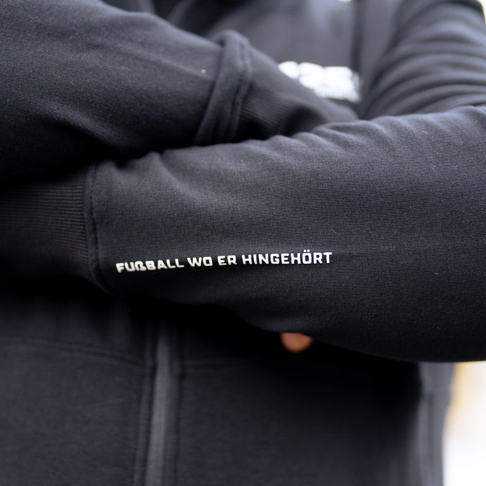 Sweatjacke 12555 - schwarz