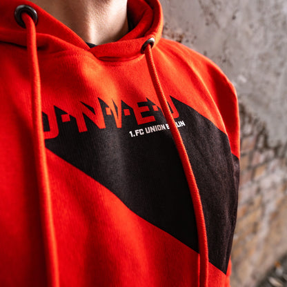 Hoodie UNVEU - rot