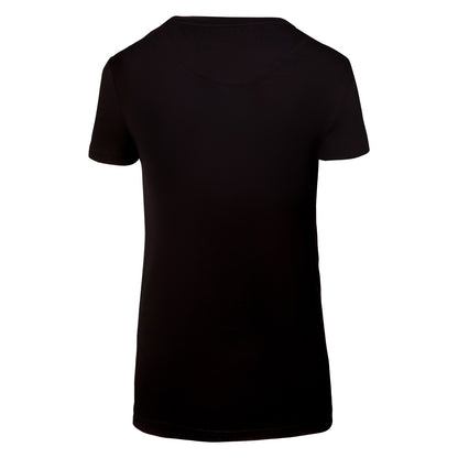 Frauen T-Shirt Logo - schwarz