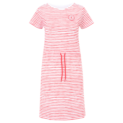 Kleid UNVEU Bär - rot/weiß