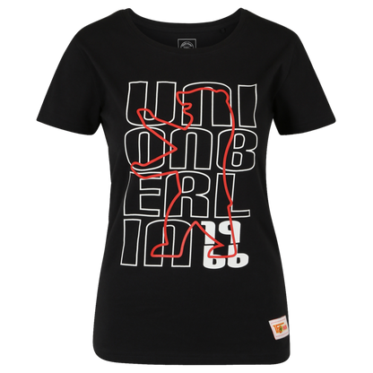 T-Shirt Union Berlin Bär tailliert- schwarz