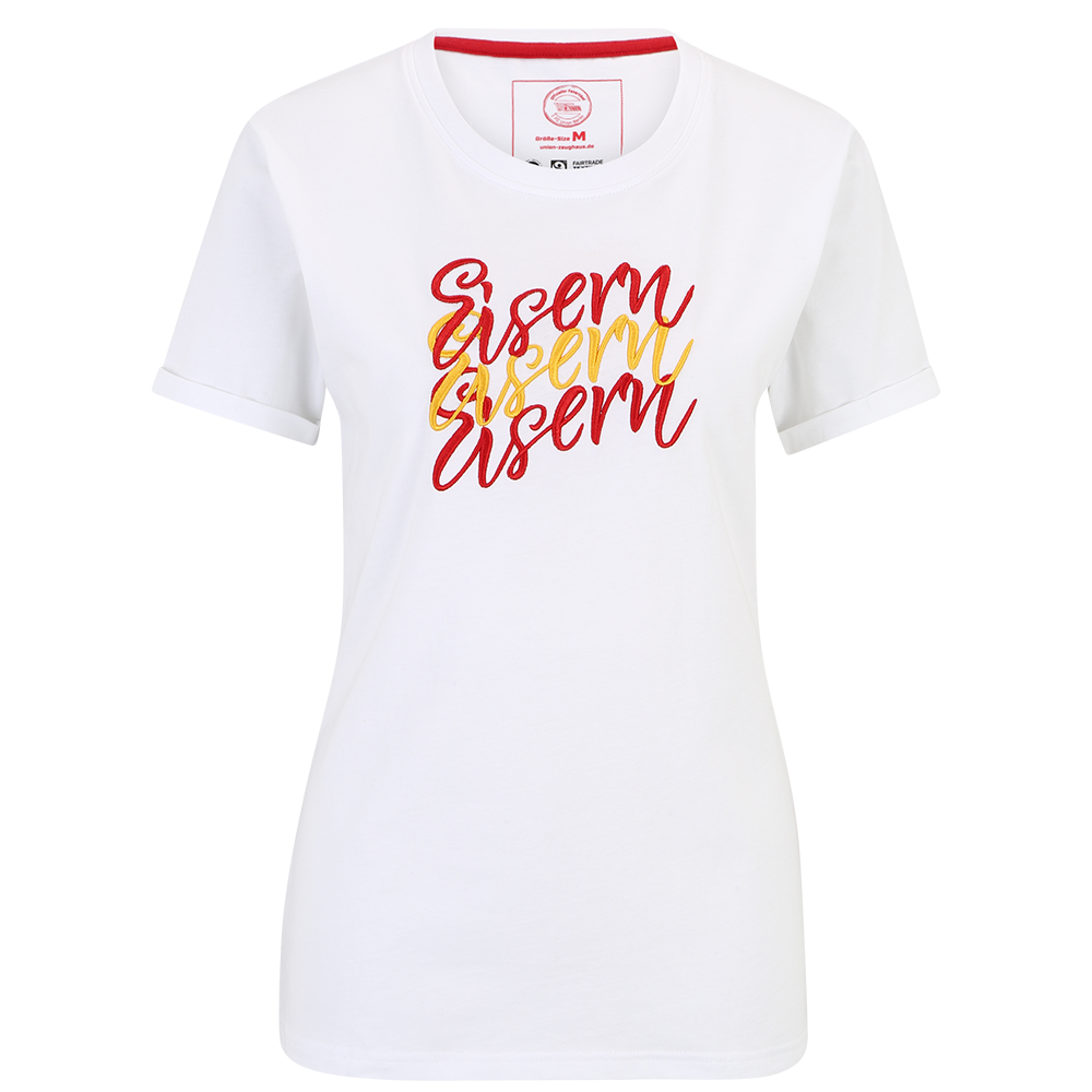 Frauen T-Shirt Eisern - weiß