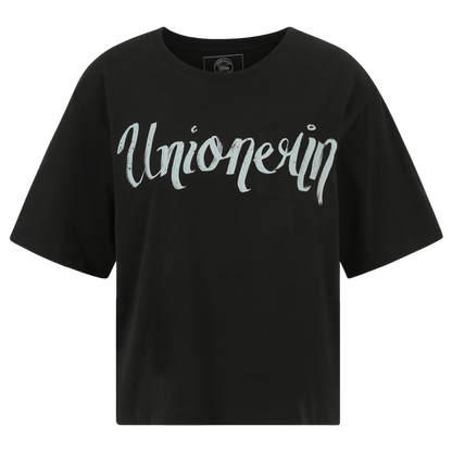 T-Shirt Unionerin cropped - schwarz