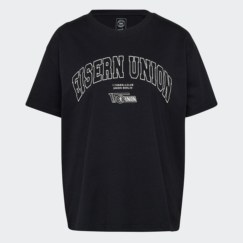 Frauen Oversize T-Shirt Eisern Union - schwarz