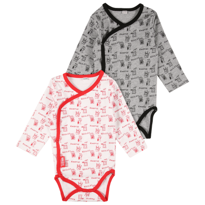 Baby Wickelbody Langarm 2er-Set