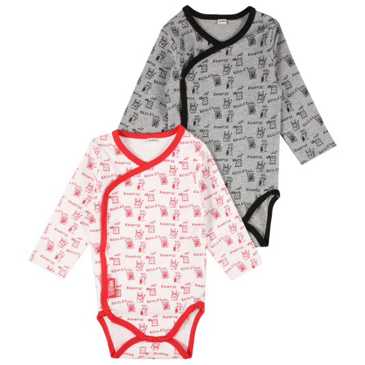 Baby Wickelbody Langarm 2er-Set