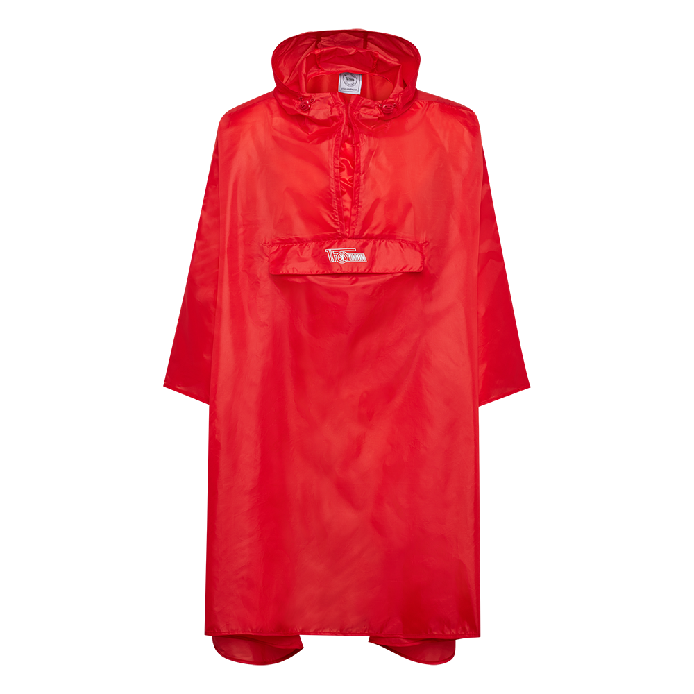 Regenponcho Eisern Union - rot