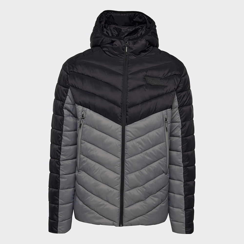 Steppjacke UNVEU - grau/schwarz