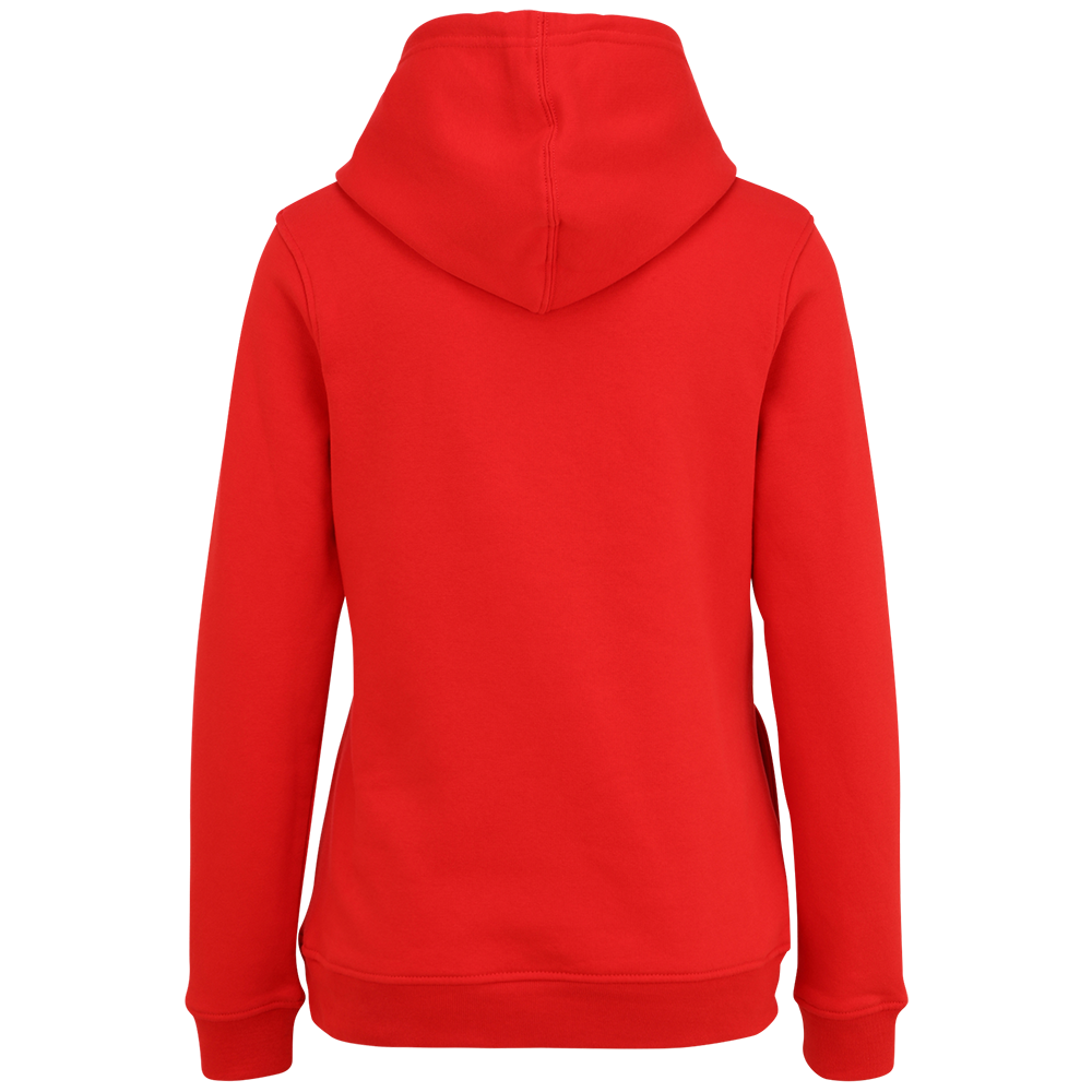 Frauen Kapuzenpullover Schnatterente - rot