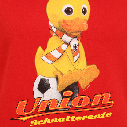 Frauen Kapuzenpullover Schnatterente - rot