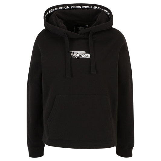 Frauen Kapuzenpullover Logo - schwarz