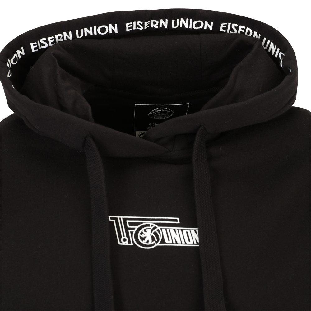Frauen Kapuzenpullover Logo - schwarz