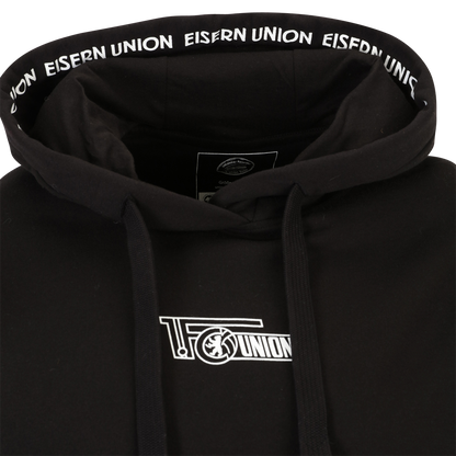 Frauen Kapuzenpullover Logo - schwarz