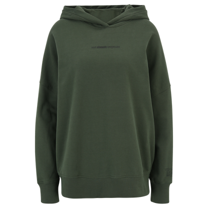Frauen Kapuzenpullover Eisern Union oversized - grün