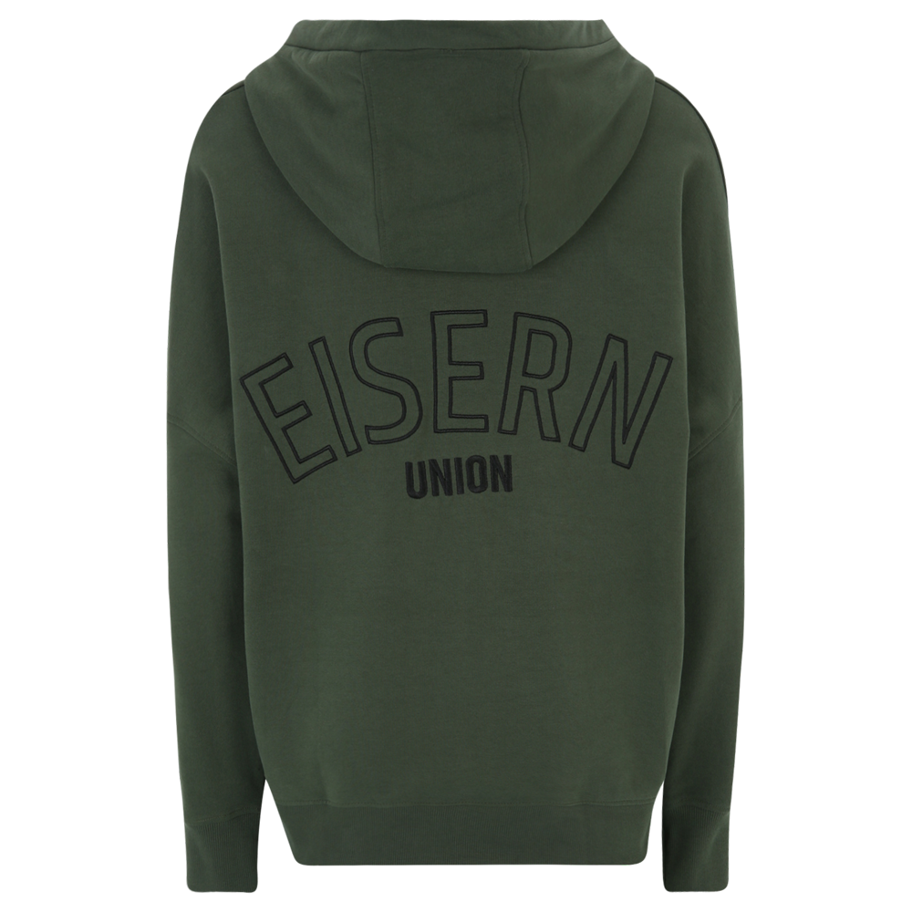 Frauen Kapuzenpullover Eisern Union oversized - grün