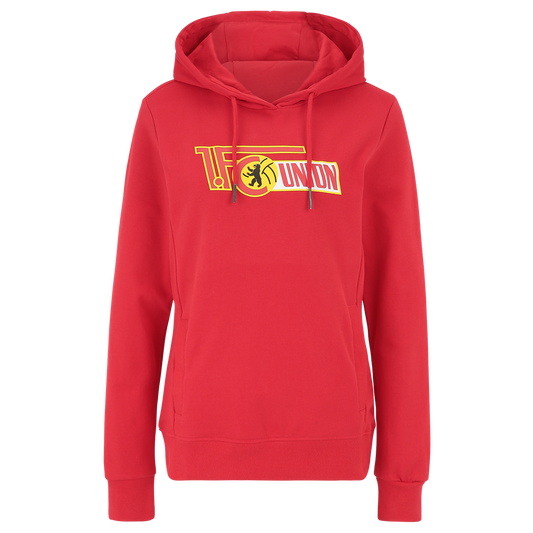 Frauen Kapuzenpullover Logo - rot