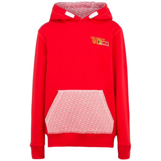 Kinder Kapuzenpullover Streu - rot