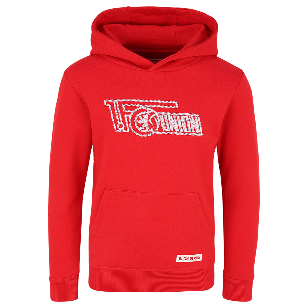 Kinder Kapuzenpullover Loop Logo - rot