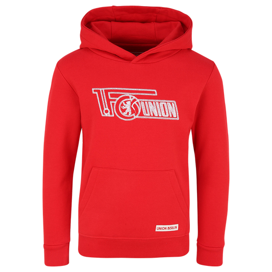 Kinder Kapuzenpullover Loop Logo - rot