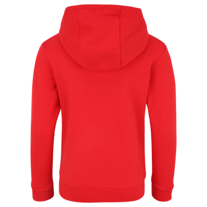 Kinder Kapuzenpullover Loop Logo - rot