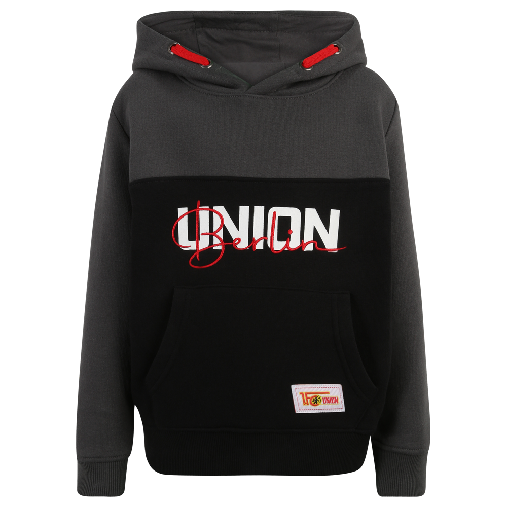 Kinder Kapuzenpullover Union Signature - schwarz