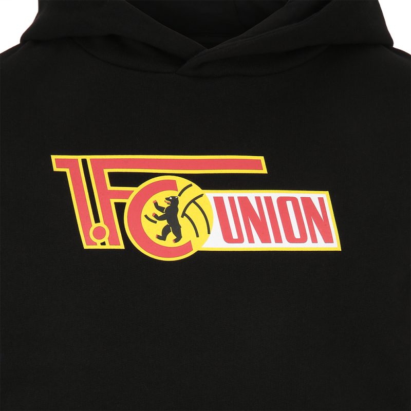 Kinder Kapuzenpullover Logo - schwarz
