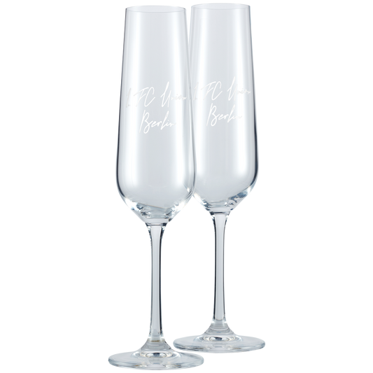 Sektglas 2er Set 1. FC Union Berlin