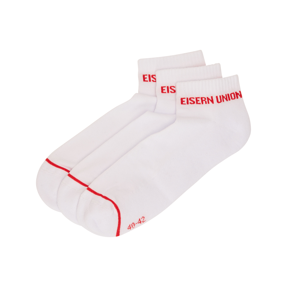 Sneaker Socken Union Berlin 3er Pack - weiß