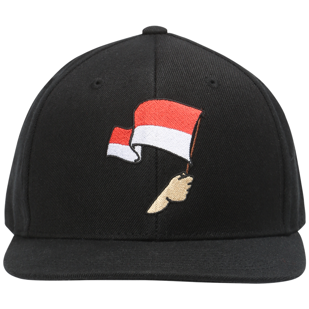 Cap Fahne - schwarz