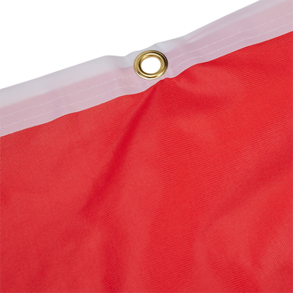 Hissfahne Logo rot - 150 x 400