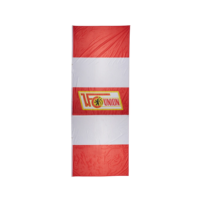 Hissfahne Logo rot - 150 x 400
