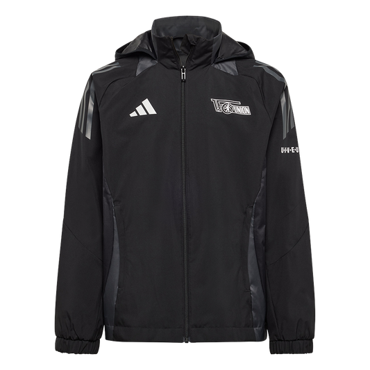 adidas Kinder Allwetterjacke - schwarz 24/25