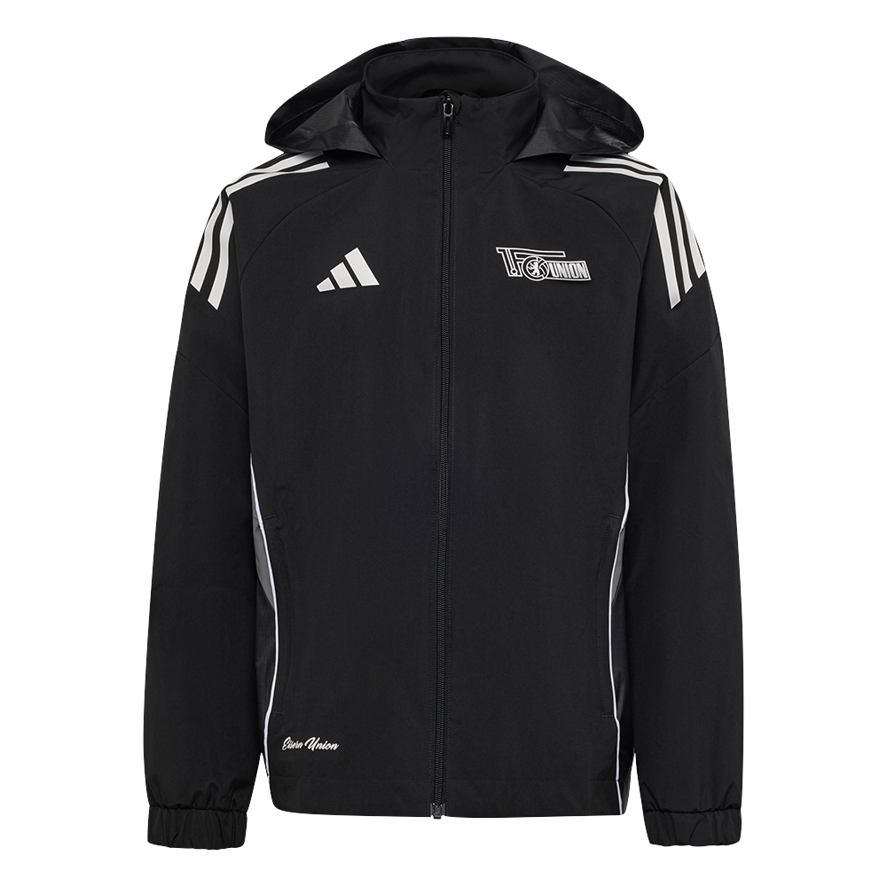 adidas Kinder Allwetterjacke schwarz - Team 25/26