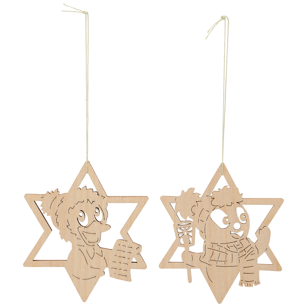 Weihnachtsanhänger Sterne 6er Set