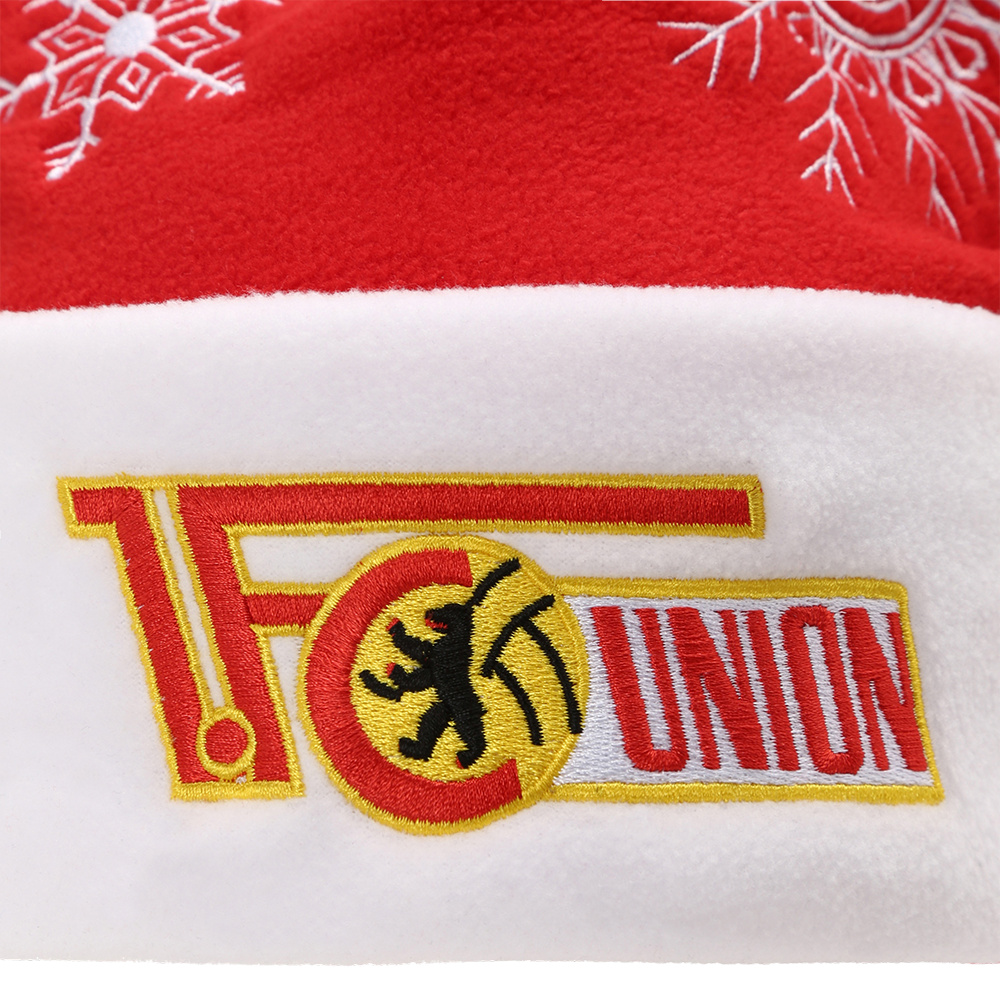 Kinder Weihnachtsmütze Logo - rot