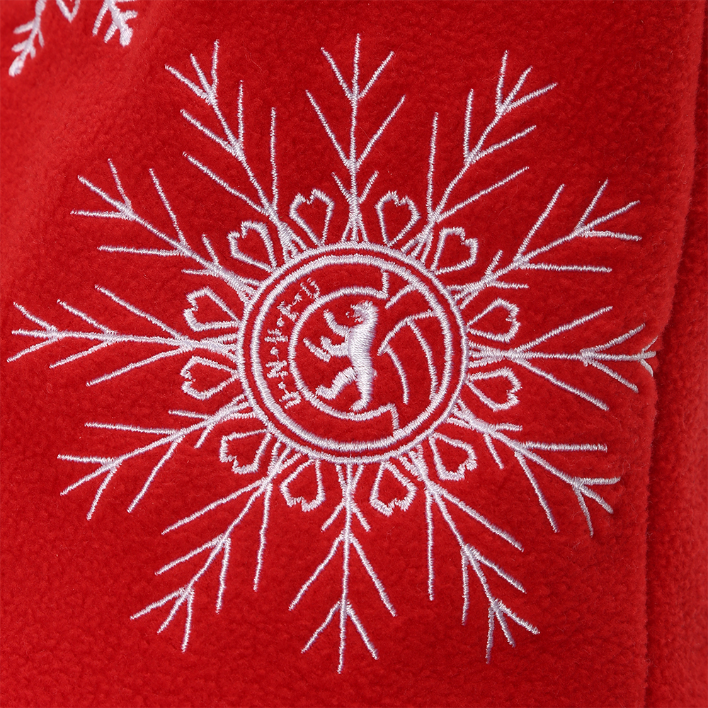 Kinder Weihnachtsmütze Logo - rot
