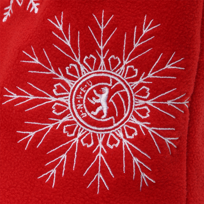Kinder Weihnachtsmütze Logo - rot