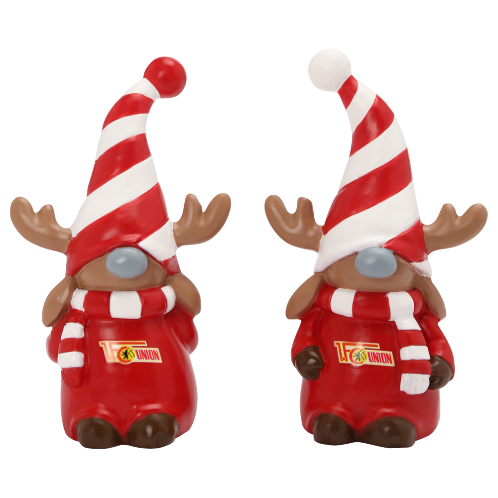 Elch Figuren 2er Set - rot/weiß