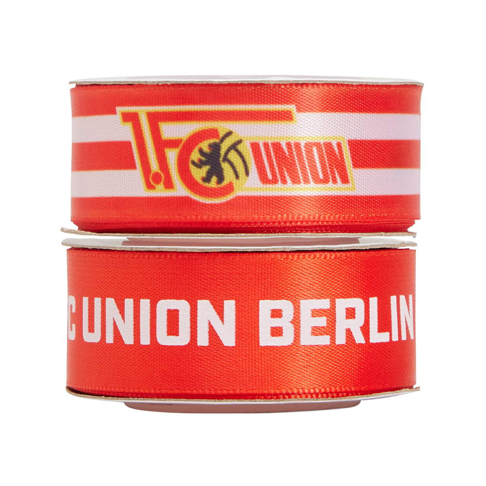 Geschenkband 2er Set - rot/weiß