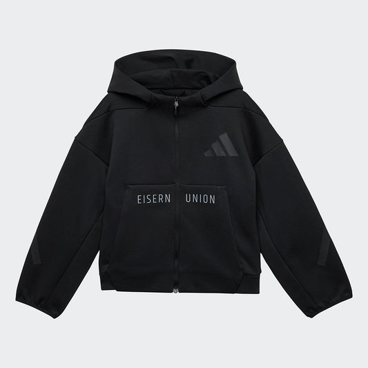 adidas Kinder Sweatjacke - schwarz