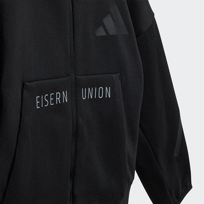 adidas Kinder Sweatjacke - schwarz